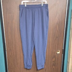 Eddie Bauer Size M Purple Blue Fleece Lined Jogger Pants